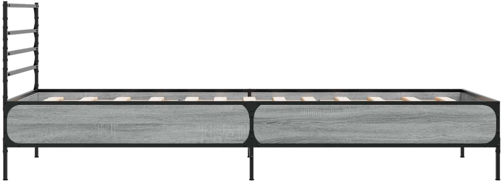 Lova Lovos rėmas Pilka Sonoma 80 x 200 cm Apdirbta mediena