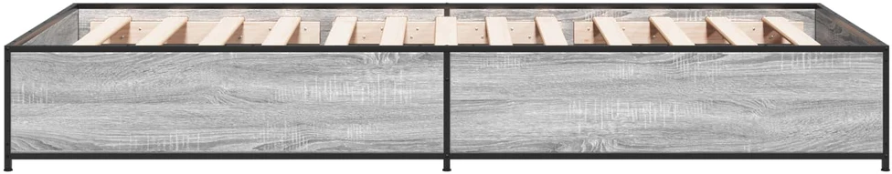 Lova Lovos rėmas Pilka Sonoma 80 x 200 cm Apdirbta mediena
