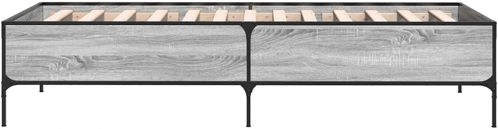Lova Lovos rėmas Pilka Sonoma 80 x 200 cm Apdirbta mediena