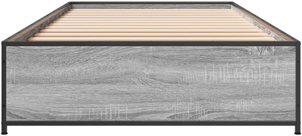Lova Lovos rėmas Pilka Sonoma 80 x 200 cm Apdirbta mediena