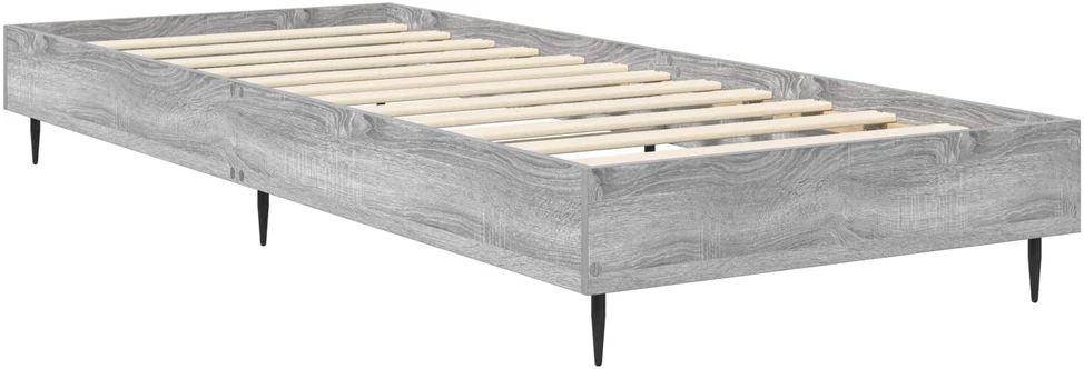 Lova Lovos rėmas Pilka Sonoma 80 x 200 cm Apdirbta mediena