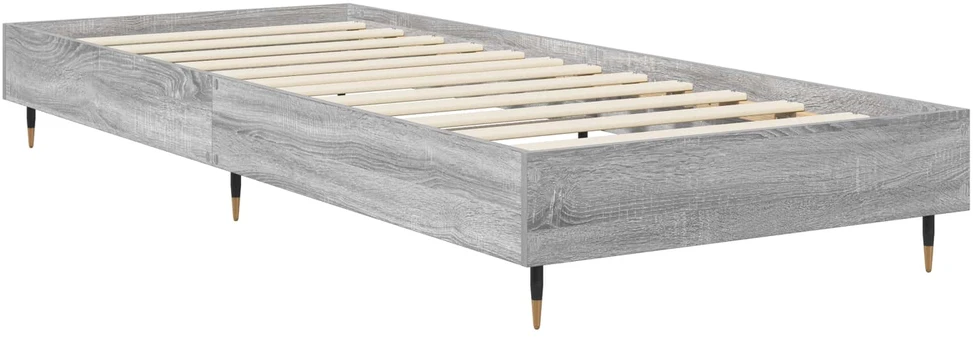 Lova Lovos rėmas Pilka Sonoma 80 x 200 cm Apdirbta mediena