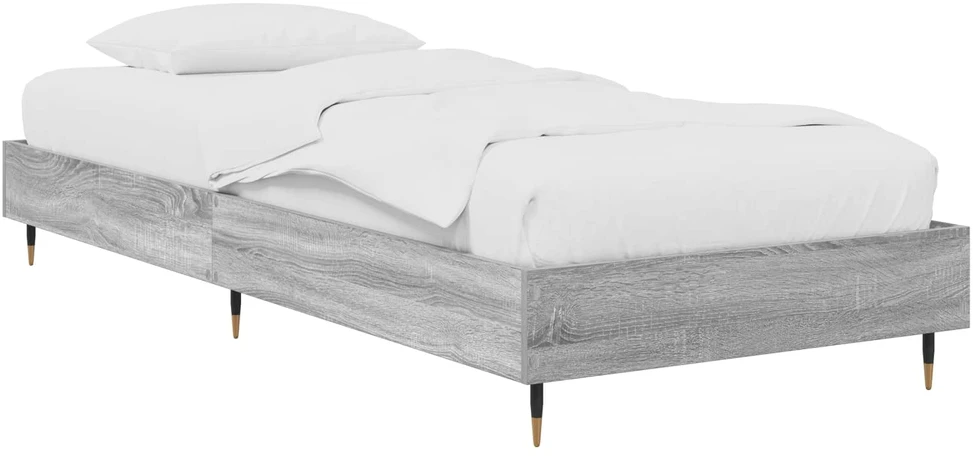 Lova Lovos rėmas Pilka Sonoma 80 x 200 cm Apdirbta mediena