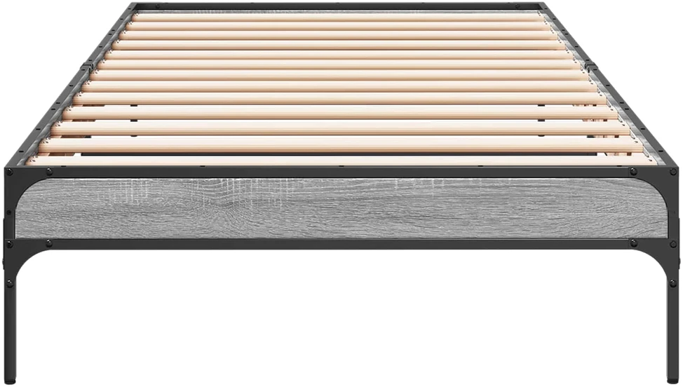 Lova Lovos rėmas Pilka Sonoma 80 x 200 cm Apdirbta mediena