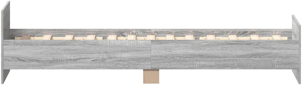 Lovos rėmas, pilkas, 75x190cm, apdirbta mediena, vienvietis