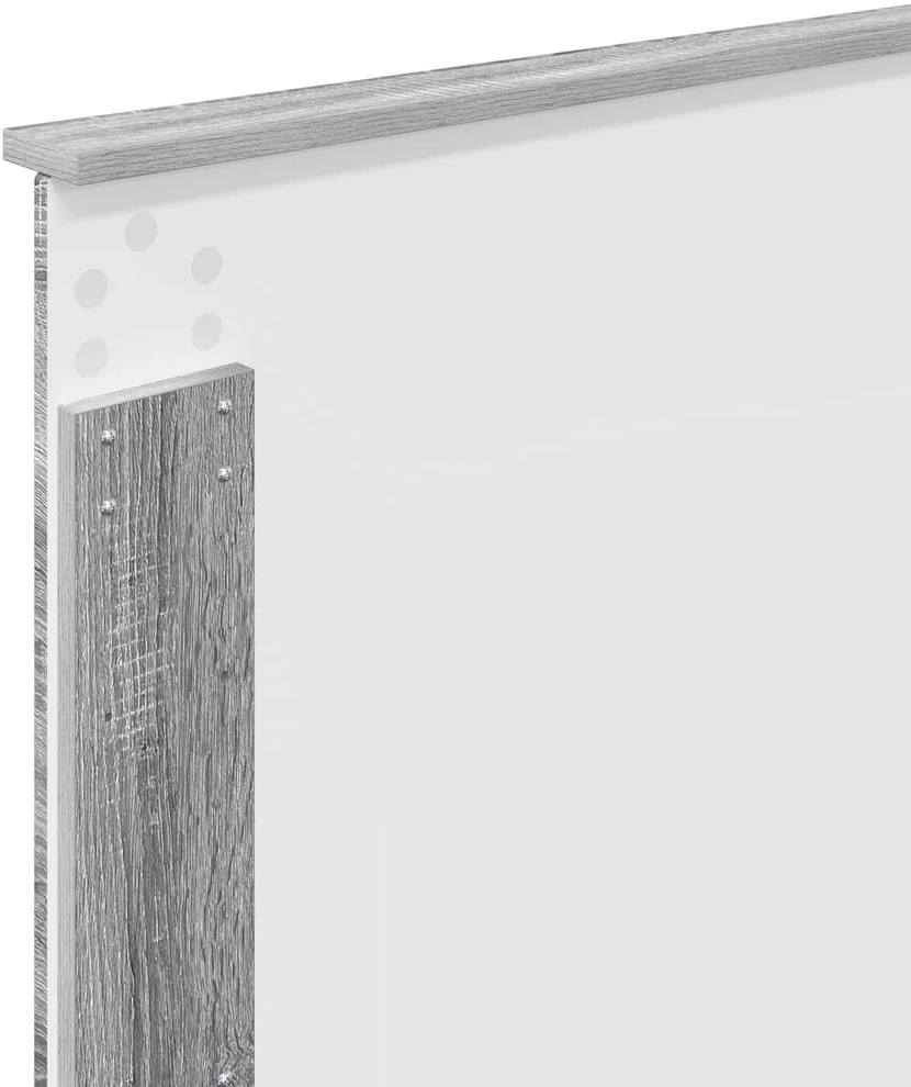Lova Lovos rėmas Pilka Sonoma 100 x 200 cm Apdirbta mediena
