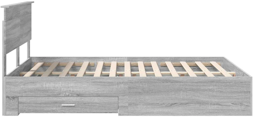 Lovos rėmas Pilka Sonoma 140 x 190 cm Apdirbta mediena