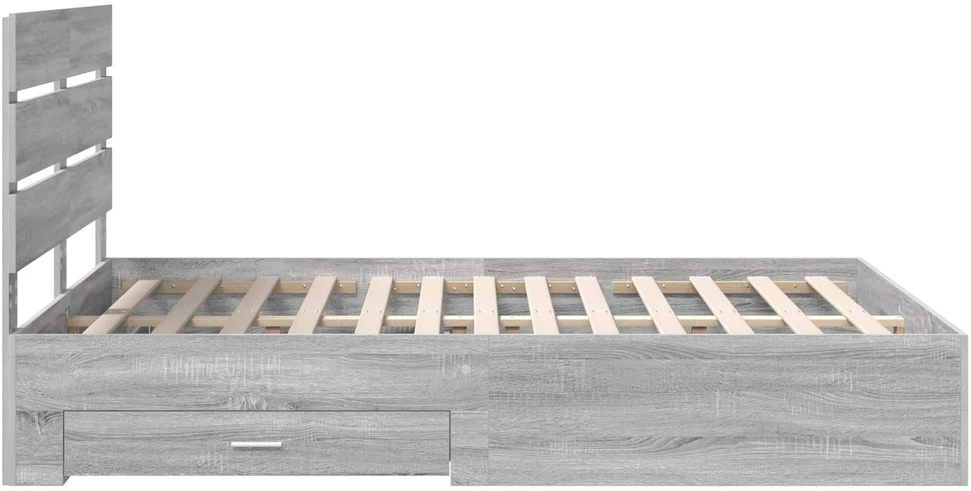 Lovos rėmas Pilkas Sonoma 140 x 190 cm Apdirbta mediena