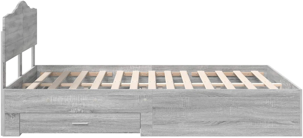 Lovos rėmas Pilkas Sonoma 140 x 190 cm Apdirbta mediena