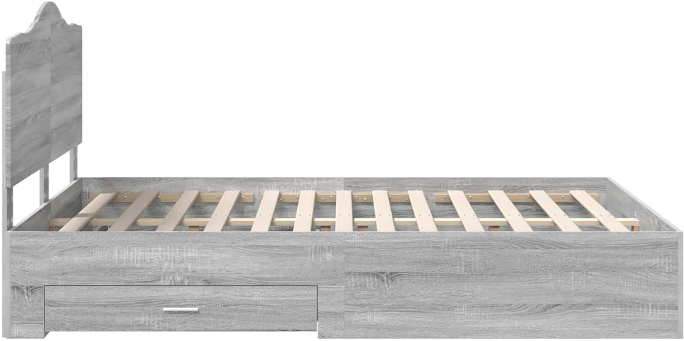 Lovos rėmas Pilkas Sonoma 140 x 190 cm Apdirbta mediena