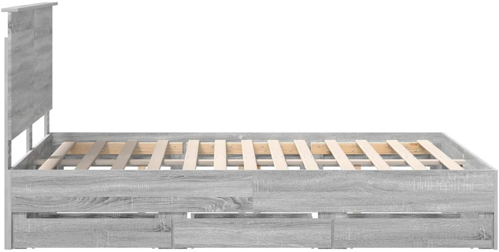 Lovos rėmas Pilkas Sonoma 140 x 200 cm Inžinerinė mediena