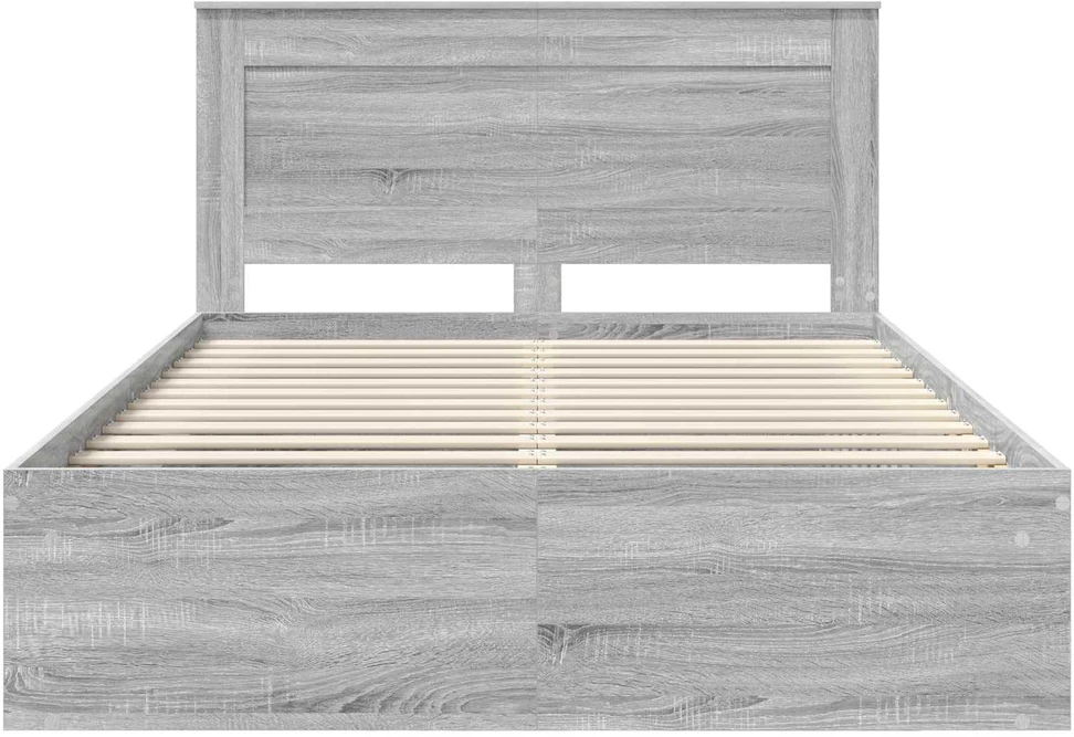 Lovos rėmas Pilkas Sonoma 140 x 190 cm Kietos pušies mediena