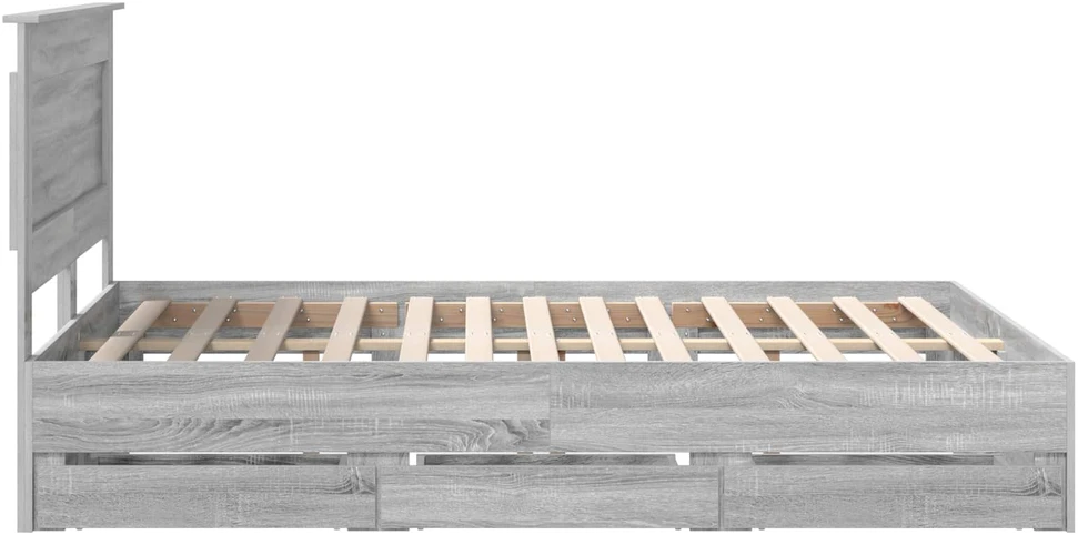 Lovos rėmas Pilkas Sonoma 140 x 200 cm Inžinerinė mediena