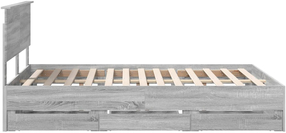 Lovos rėmas Pilkas Sonoma 140 x 200 cm Inžinerinė mediena