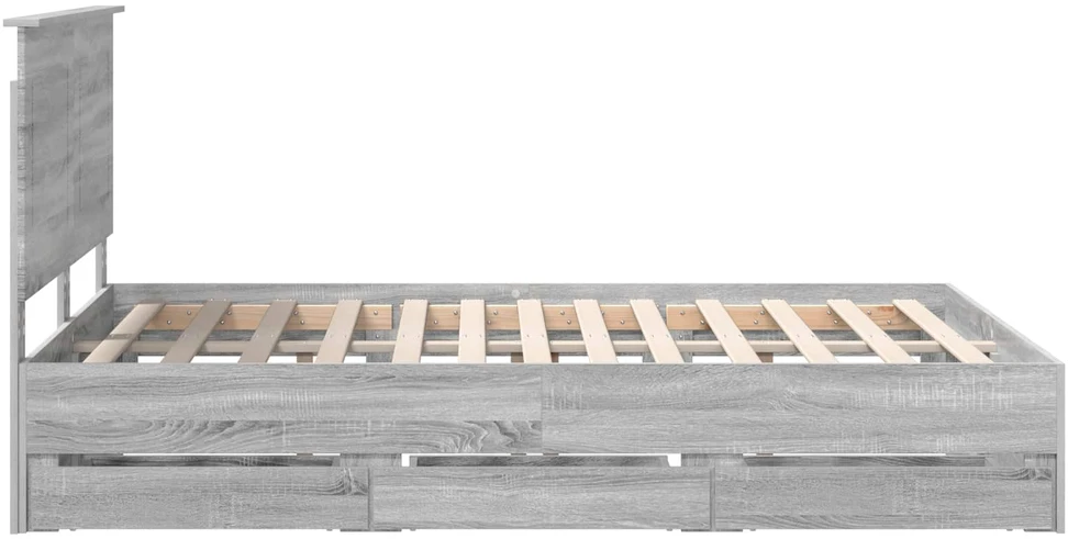 Lovos rėmas Pilkas Sonoma 140 x 200 cm Inžinerinė mediena