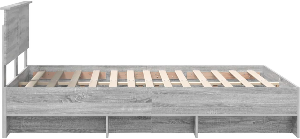 Lovos rėmas Pilkas Sonoma 160 x 200 cm Apdirbta mediena