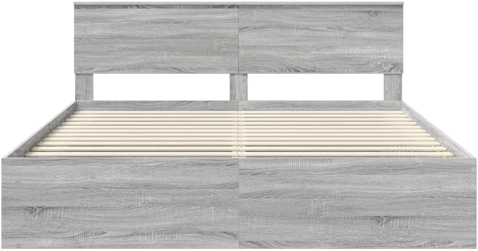 Lovos rėmas Pilkas Sonoma 180 x 200 cm Apdirbta mediena
