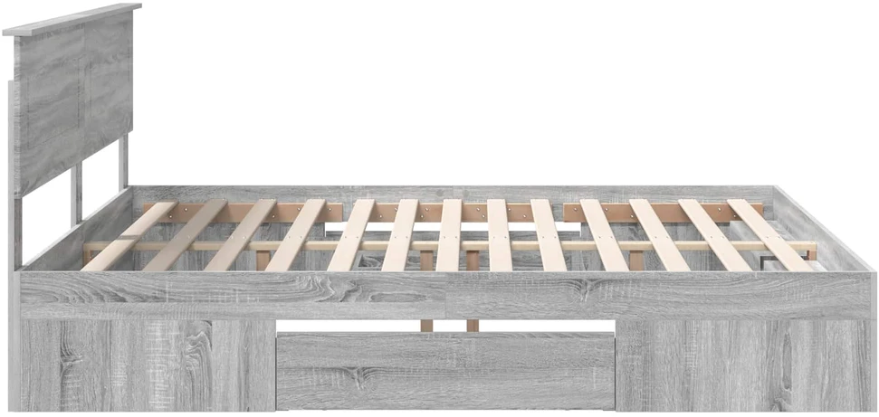 Lovos rėmas Pilkas Sonoma 180 x 200 cm Apdirbta mediena
