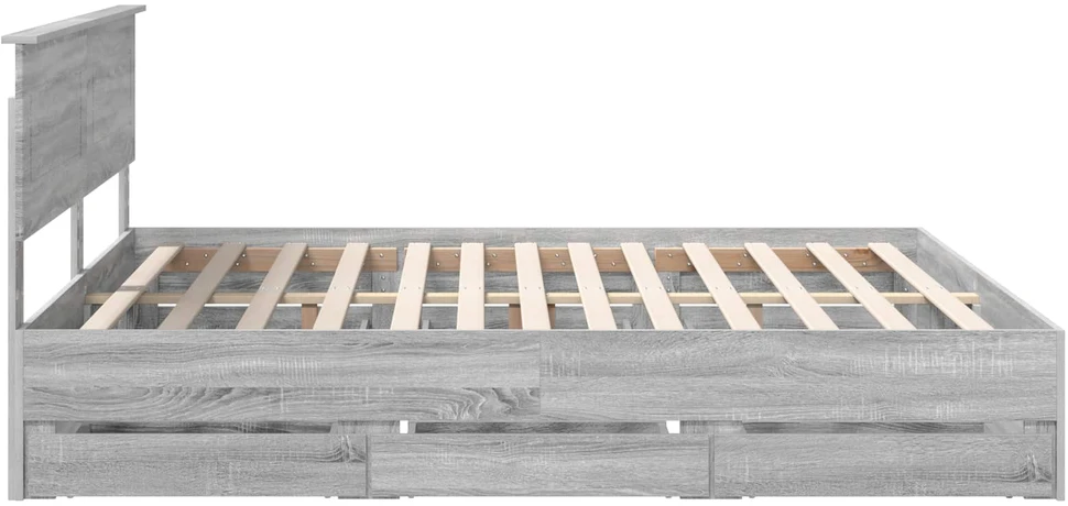 Lovos rėmas Pilkas Sonoma 180 x 200 cm Inžinerinė mediena