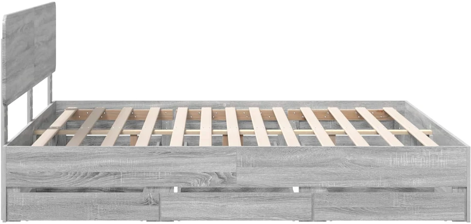 Lovos rėmas Pilka Sonoma 180 x 200 cm Dirbtinė mediena