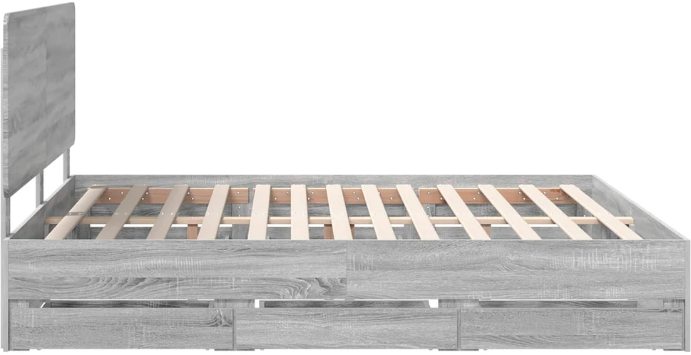 Lovos rėmas Pilkas Sonoma 180 x 200 cm Inžinerinė mediena