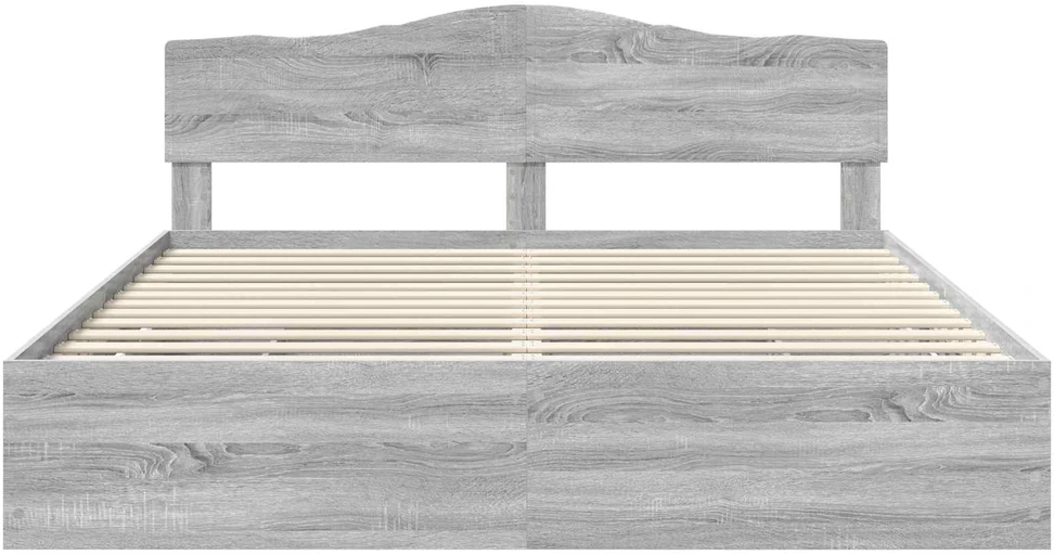 Lovos rėmas Pilkas Sonoma 180 x 200 cm Inžinerinė mediena