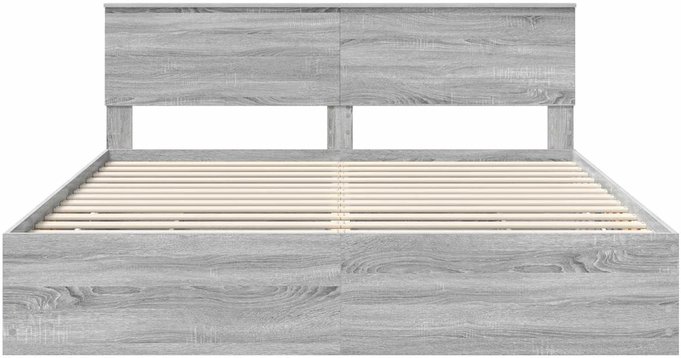 Lovos rėmas Pilkas Sonoma 180 x 200 cm Inžinerinė mediena