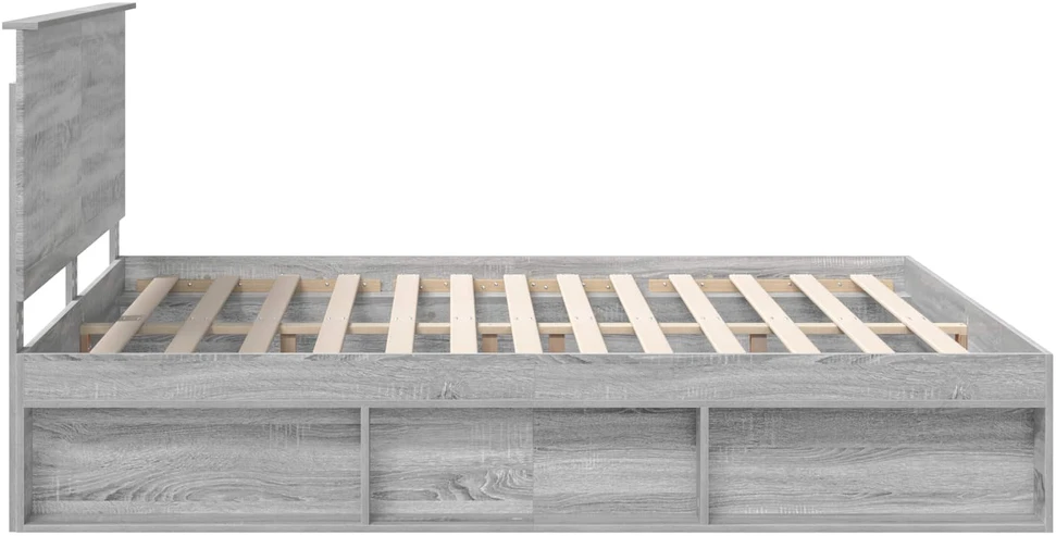 Lovos rėmas Pilkas Sonoma 180 x 200 cm Kietos pušies mediena