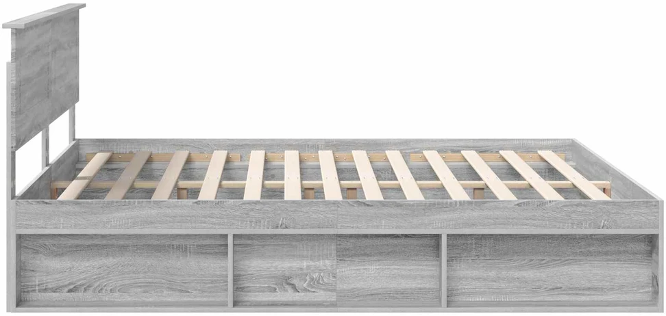 Lovos rėmas Pilkas Sonoma 200 x 200 cm Apdirbta mediena