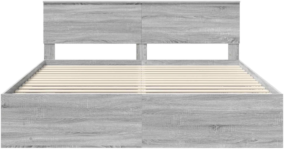 Lovos rėmas Pilkas Sonoma 200 x 200 cm Apdirbta mediena