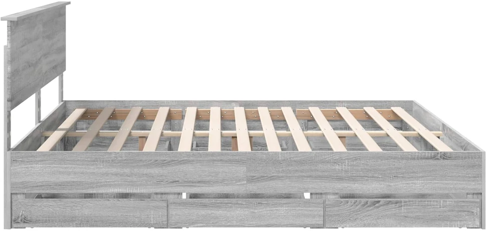 Lovos rėmas Pilkas Sonoma 200 x 200 cm Inžinerinė mediena