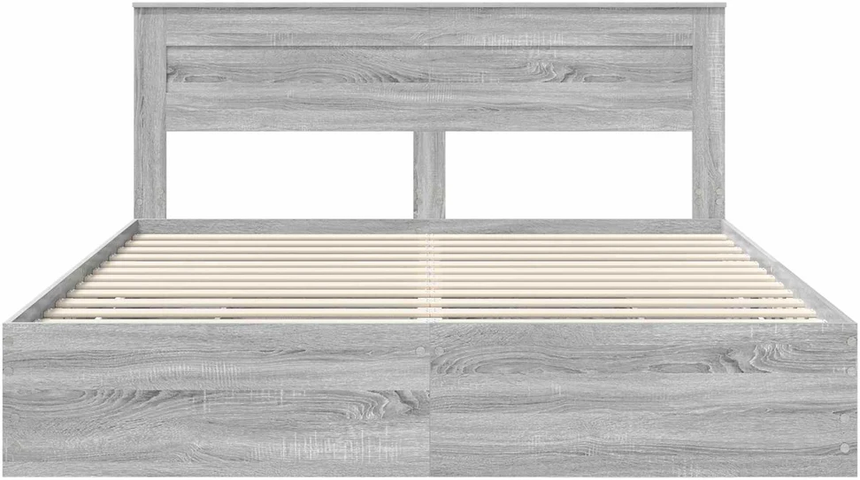 Lovos rėmas Pilkas Sonoma 200 x 200 cm Inžinerinė mediena