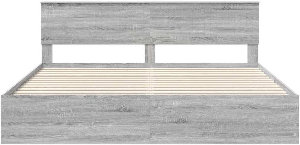 Lovos rėmas Pilkas Sonoma 200 x 200 cm Inžinerinė mediena