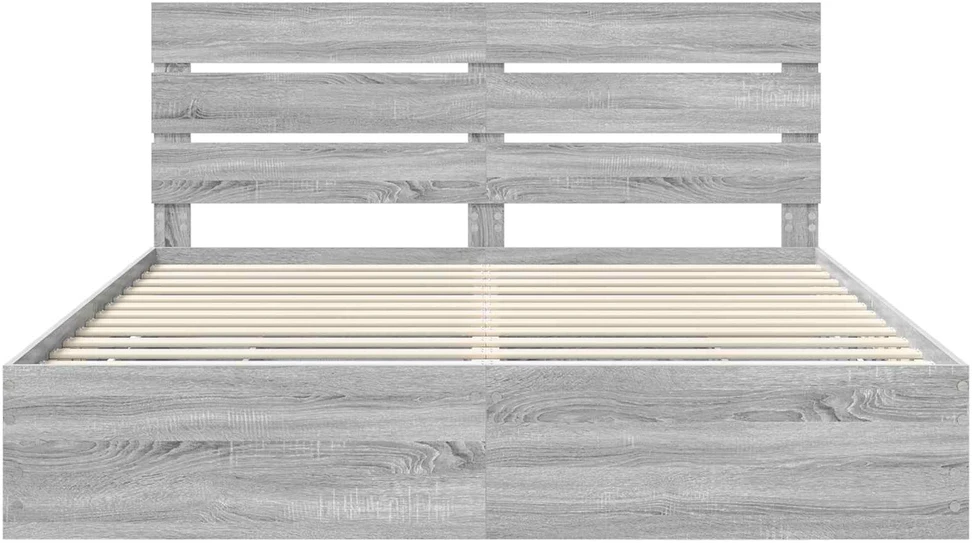 Lovos rėmas Pilkas Sonoma 200 x 200 cm Inžinerinė mediena