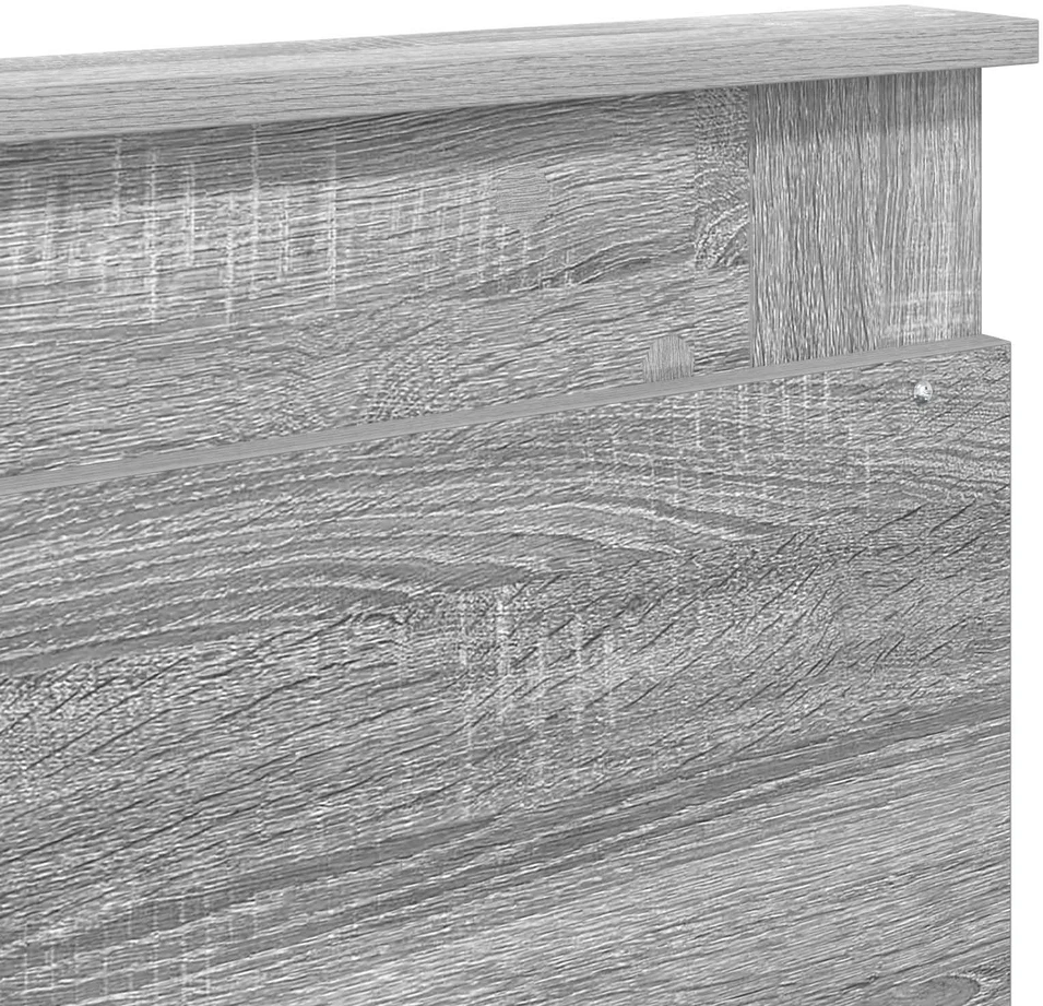 Lovos rėmas Pilkas Sonoma 200 x 200 cm Kietos pušies mediena