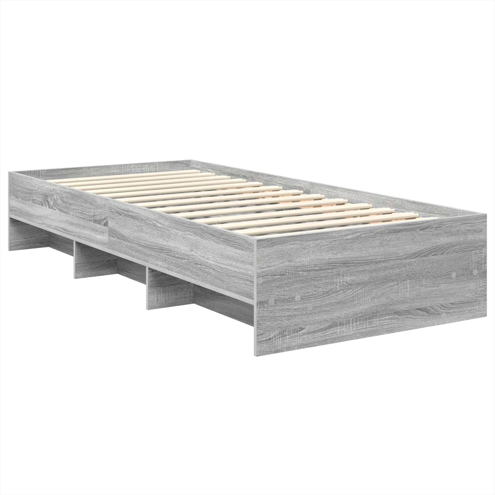 Lova Lovos rėmas Pilkas Sonoma 80 x 200 cm Apdirbta mediena