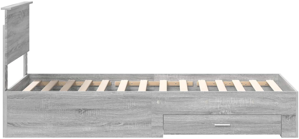 Lova Lovos rėmas Pilka Sonoma 90 x 200 cm Apdirbta mediena