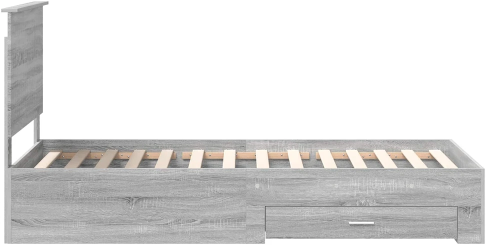 Lova Lovos rėmas Pilkas Sonoma 90 x 200 cm Apdirbta mediena