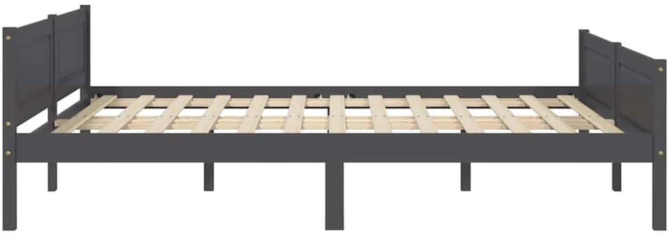 Lovos rėmas, pilkos spalvos, 140x200cm, pušies medienos masyvas