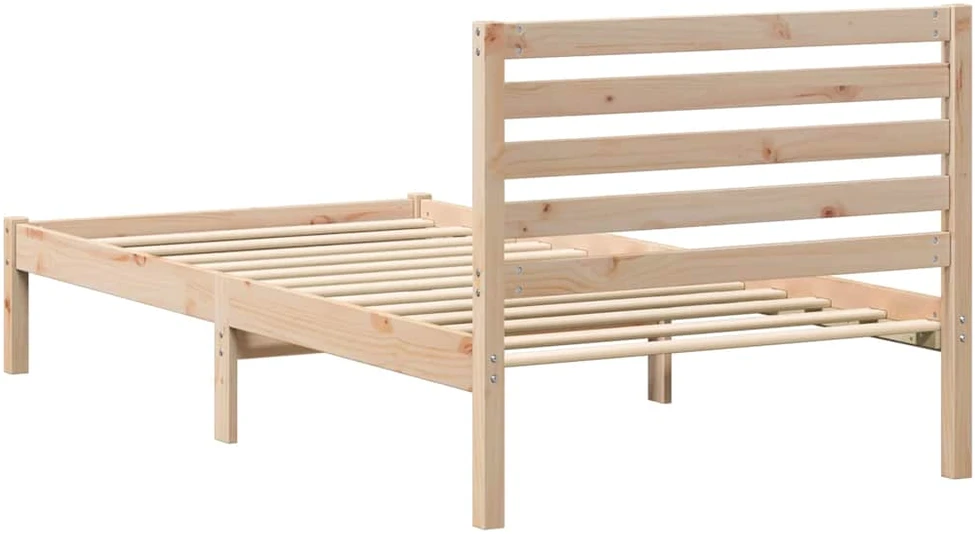 Lova Lovos rėmas Ruda 100 x 200 cm Kietos pušies mediena