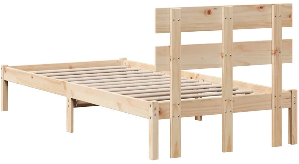 Lova Lovos rėmas Ruda 100 x 200 cm Pušies medienos masyvas