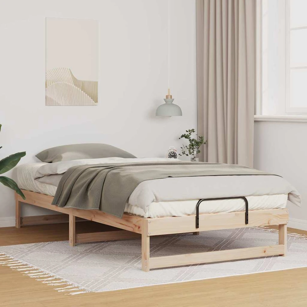 Lova Lovos rėmas Ruda 100 x 210 cm Kietos pušies mediena