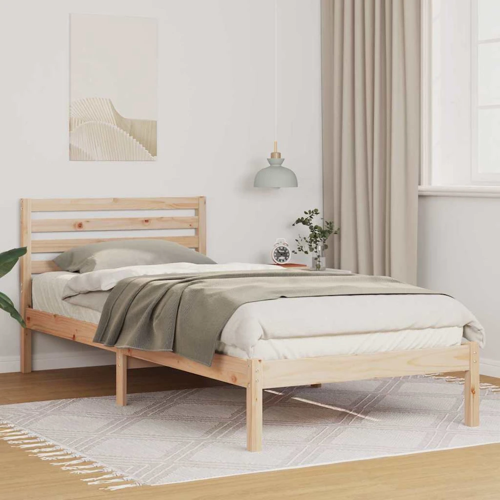 Lova Lovos rėmas Ruda 100 x 210 cm Kietos pušies mediena