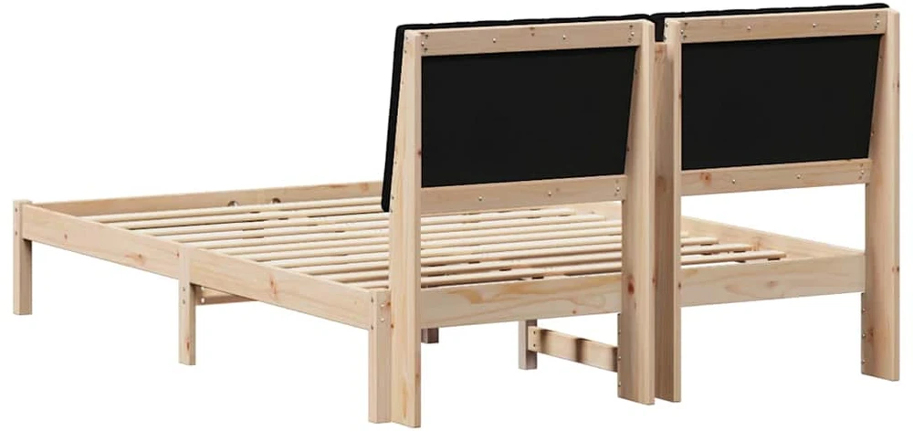 Lova Lovos rėmas Ruda 135 x 190 cm Kietos pušies mediena