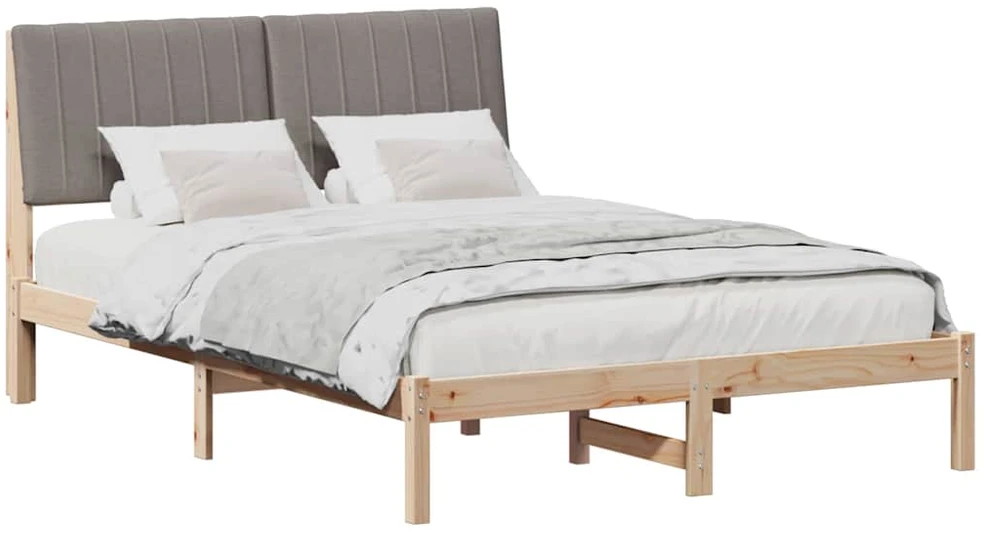 Lova Lovos rėmas Ruda 135 x 190 cm Kietos pušies mediena