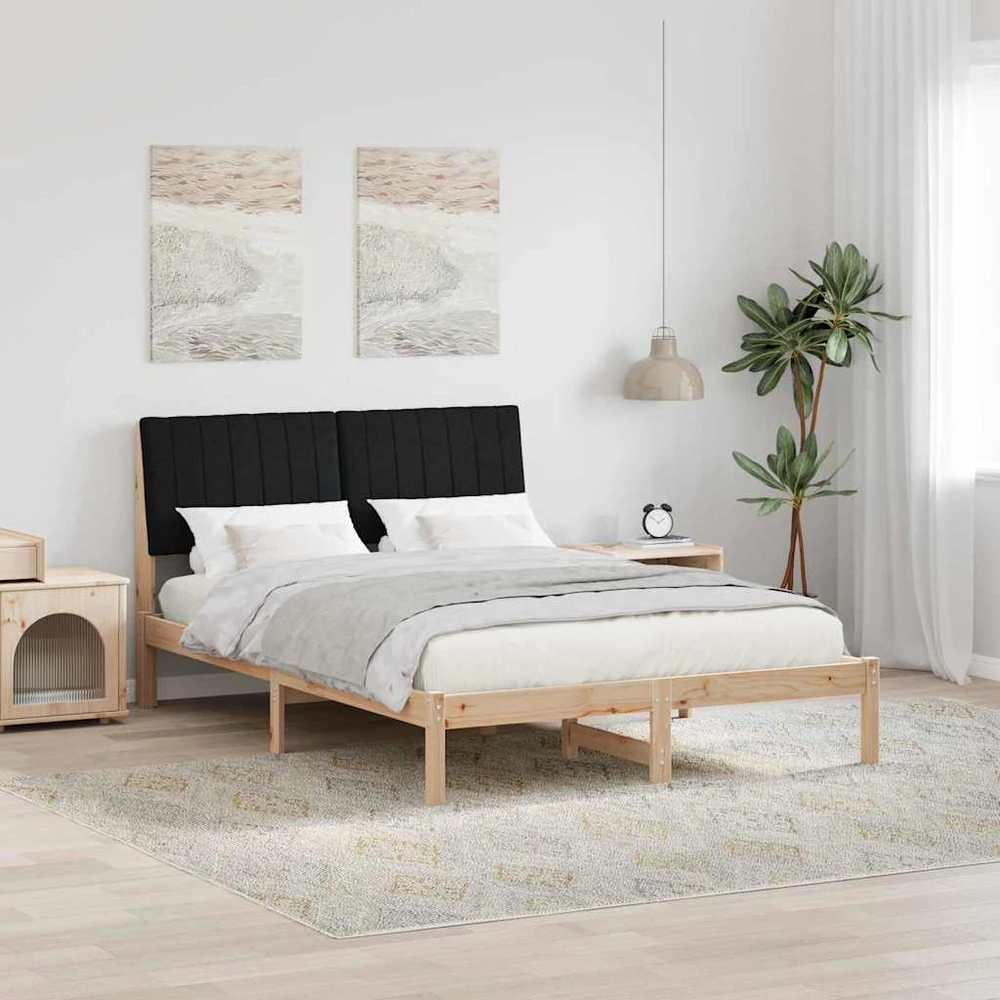 Lova Lovos rėmas Ruda 135 x 190 cm Kietos pušies mediena