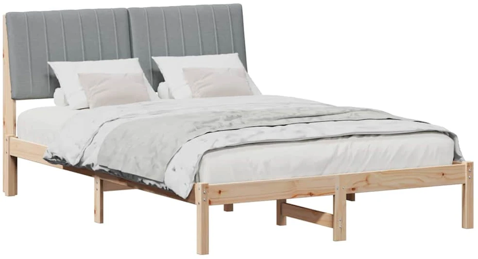 Lova Lovos rėmas Ruda 135 x 190 cm Kietos pušies mediena
