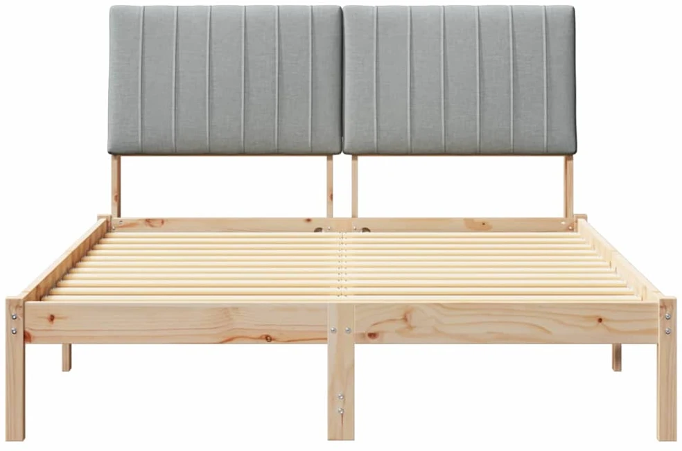 Lova Lovos rėmas Ruda 135 x 190 cm Kietos pušies mediena