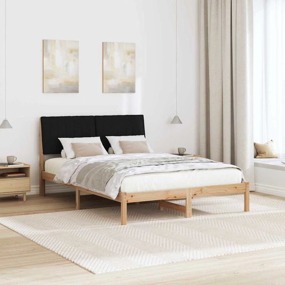 Lova Lovos rėmas Ruda 135 x 190 cm Kietos pušies mediena