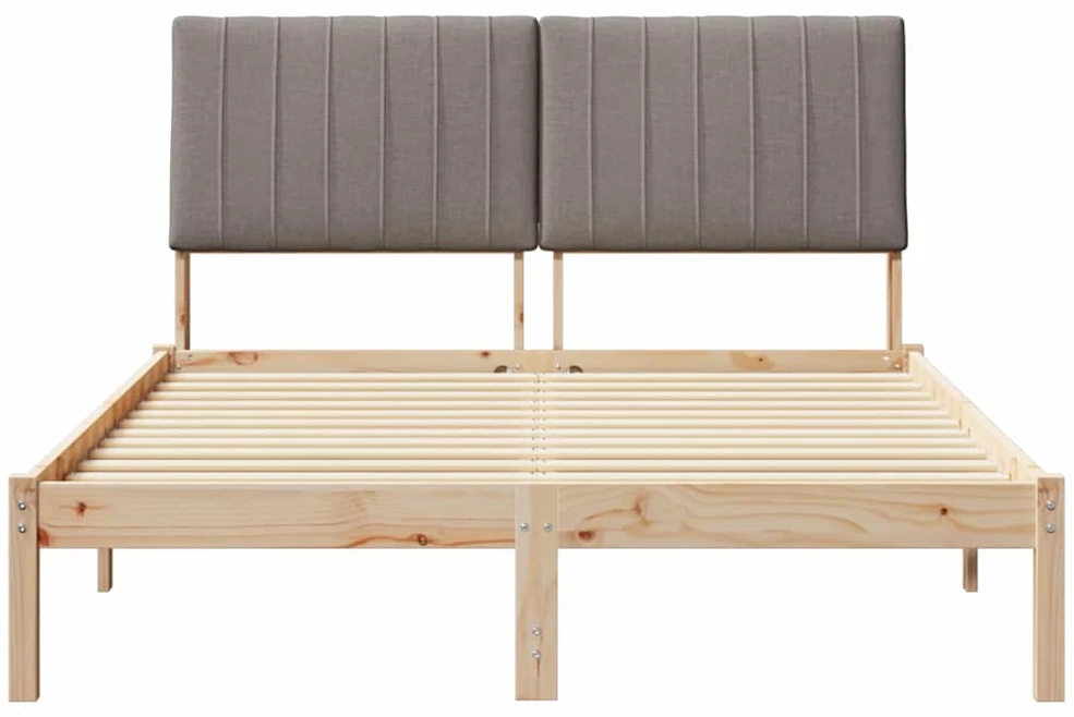 Lova Lovos rėmas Ruda 135 x 190 cm Kietos pušies mediena